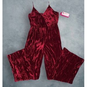 Women’s Red Velvet Jumpsuit - NWT